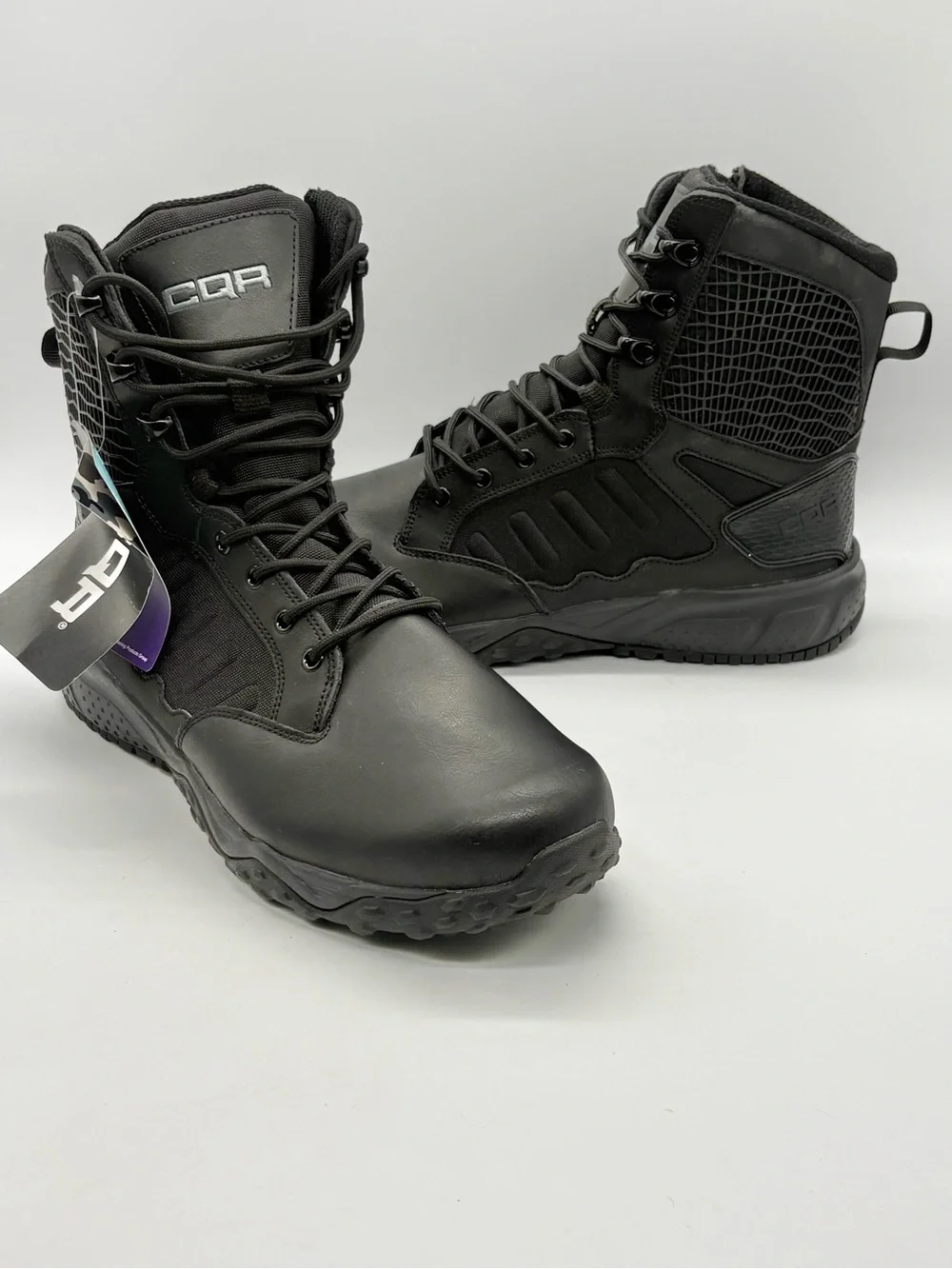 CQR Men’s Tactical Combat Boots Black Size 11 CQ-BZ305 New With Tags